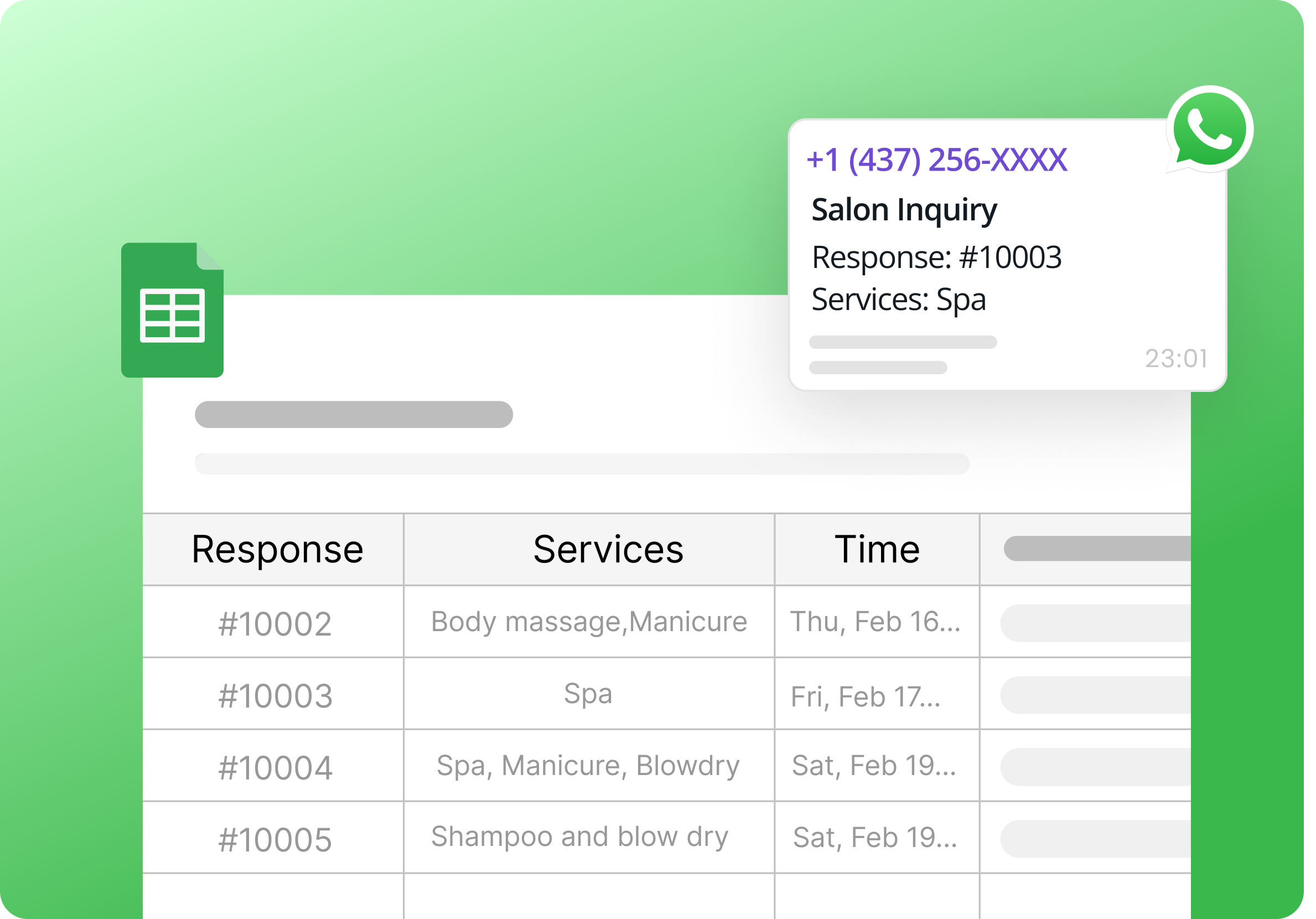 Google Sheets Integration