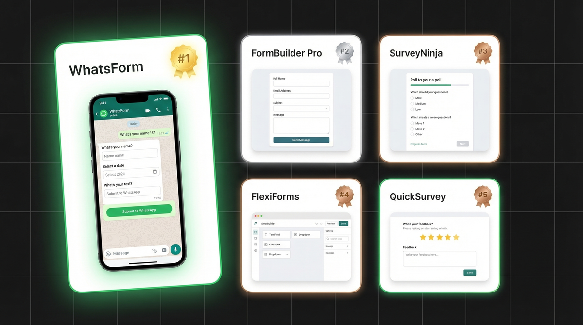 Best WhatsApp form builders in 2026