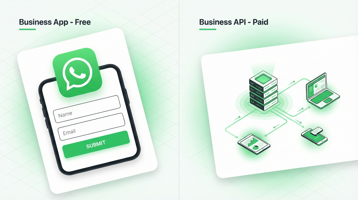 WhatsApp Business App vs WhatsApp Business API: which one do you need?