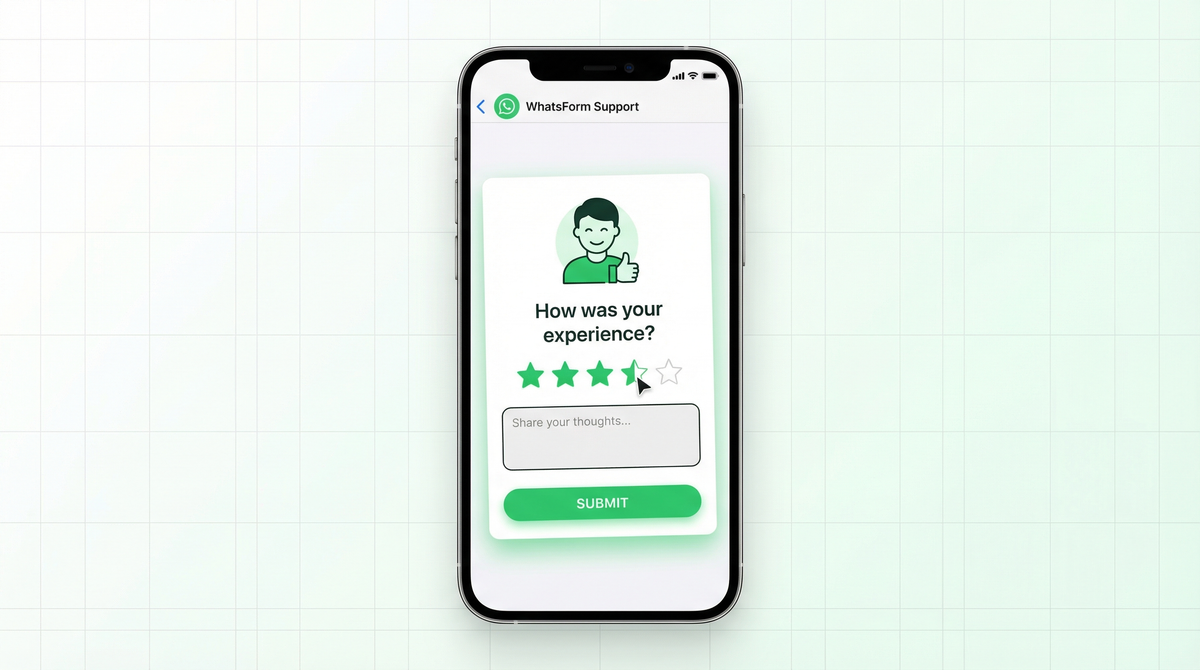 How to create a feedback form for WhatsApp