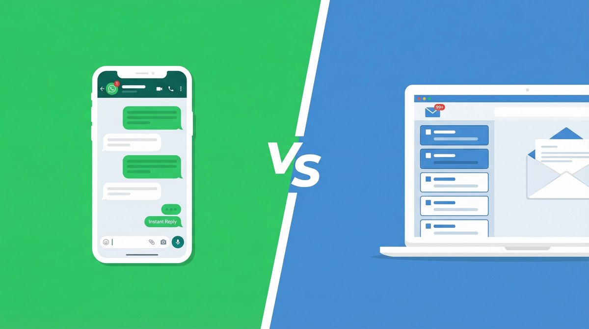 WhatsApp vs email: where should your business collect leads?