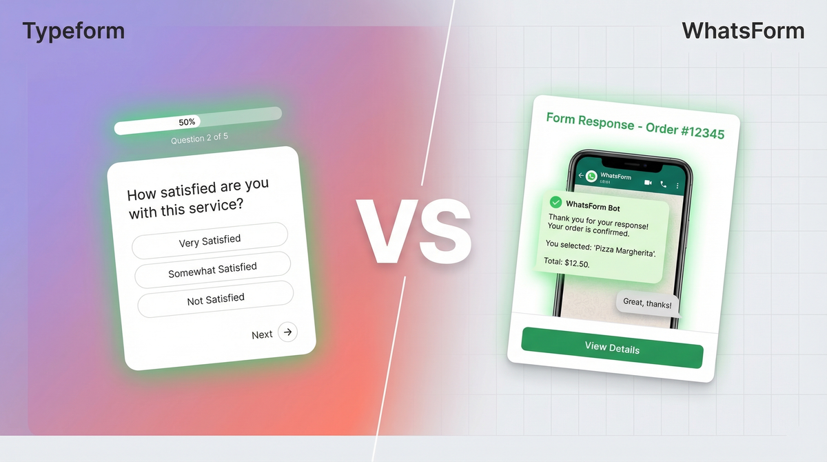 WhatsForm vs Typeform comparison