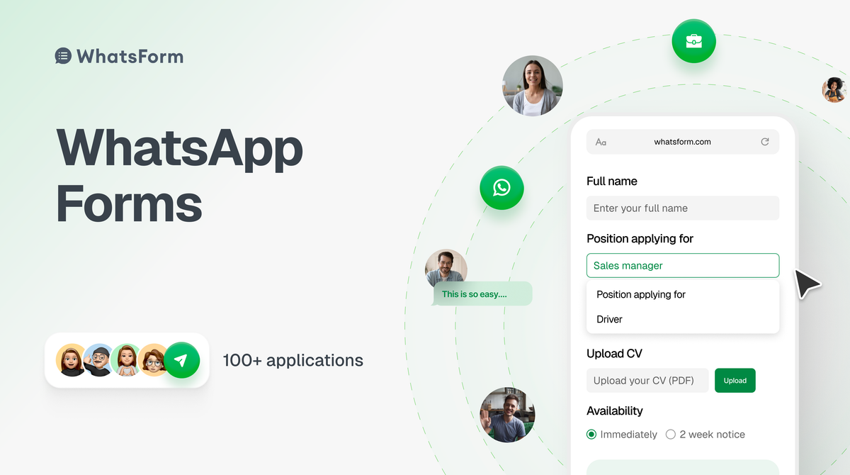 What is a WhatsApp form?
