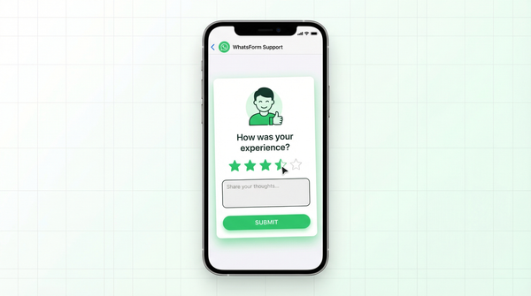 How to create a feedback form for WhatsApp