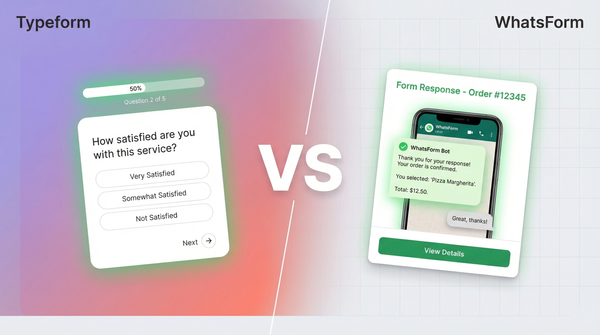 WhatsForm vs Typeform comparison