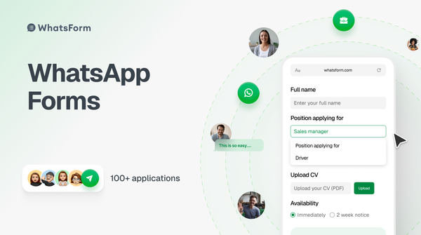 What is a WhatsApp form?